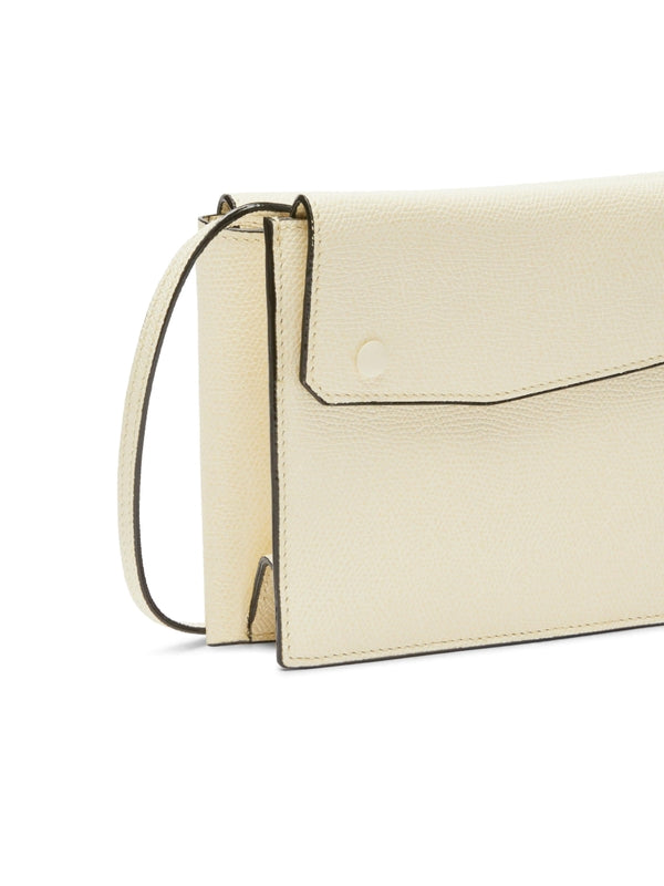 White Calfskin Shoulder Bag