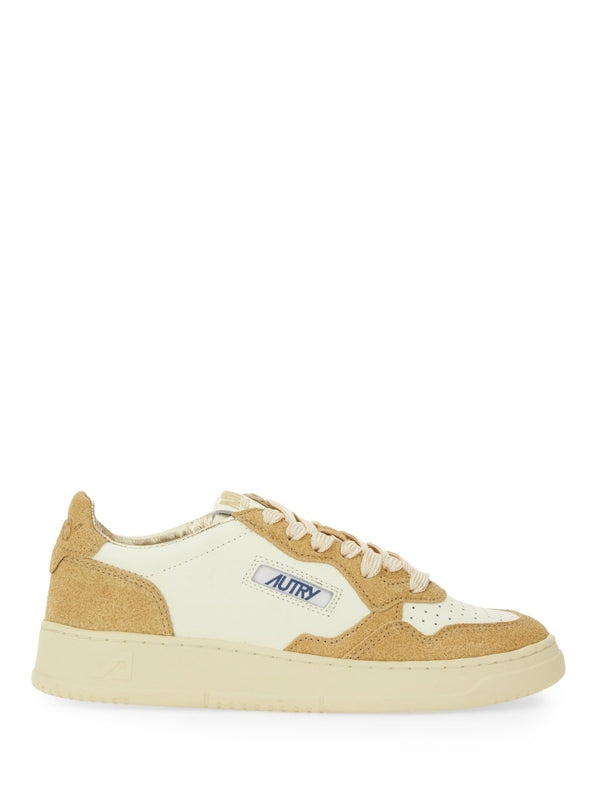 Autry Beige Low Top Sneakers