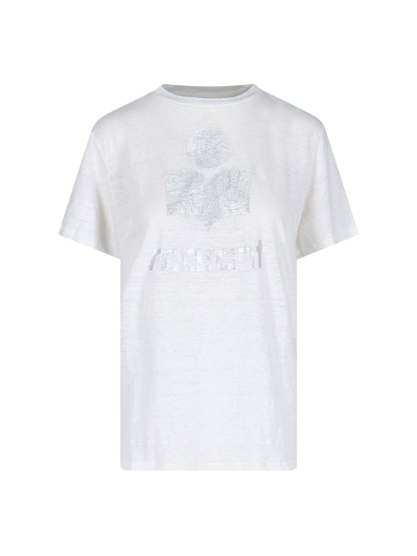 Zewel Logo Linen Short-Sleeve T-Shirt