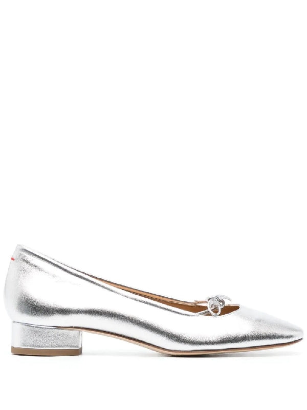 Darya Metallic Leather Pumps Heel