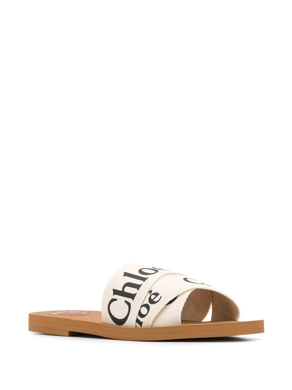 Chloe Ivory Slides