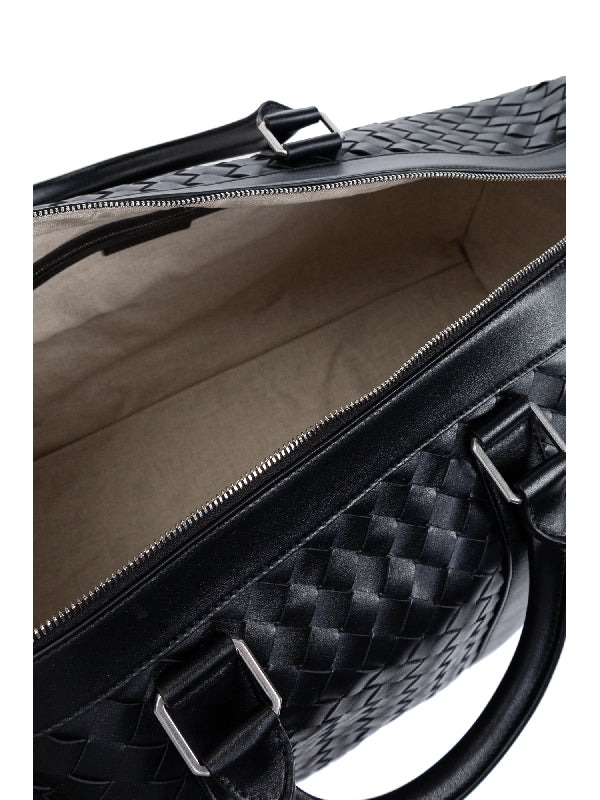 Intrecciato Leather Duffel Bag