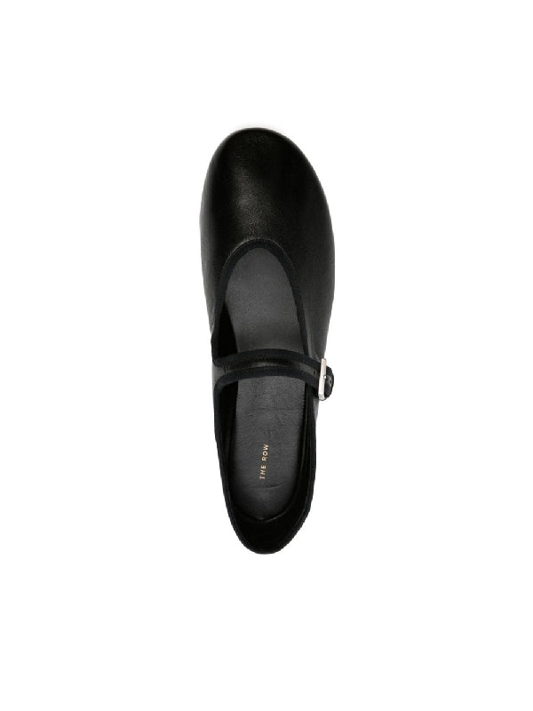 Ava Leather Flat Shoes