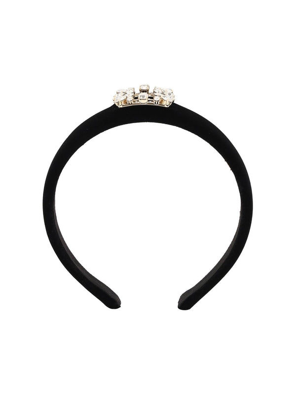 Crystal-embellished Velvet Hairband - Jente