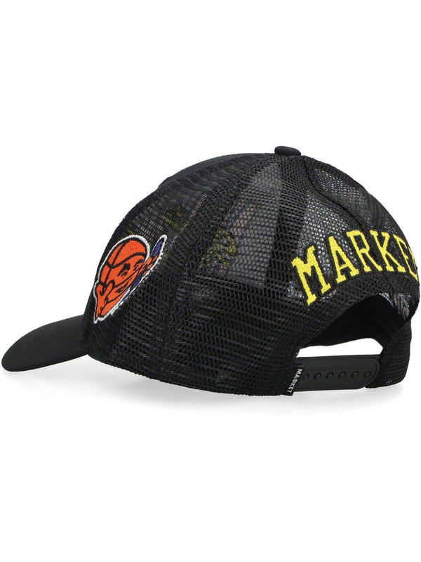 Logo Canvas Mesh Ball Cap