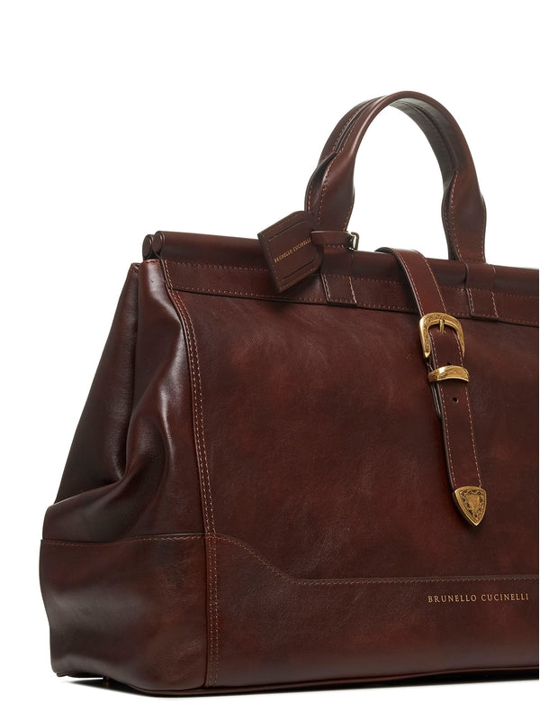 Brown Leather Tote Bag