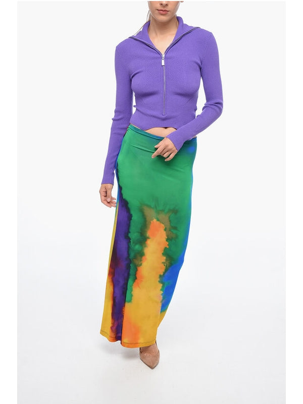 Tie-Dye Printing Long Skirt