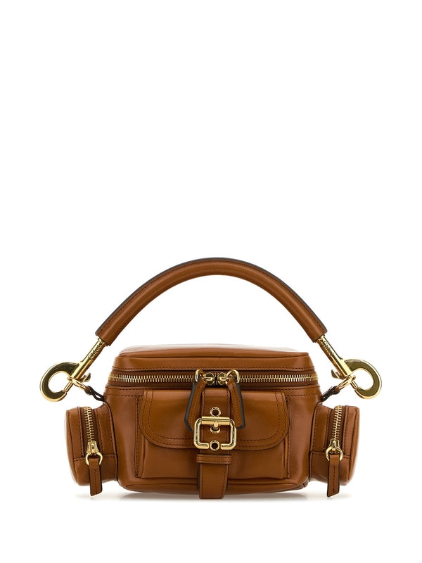 Camera Buckle Leather Small Shoulder Bag