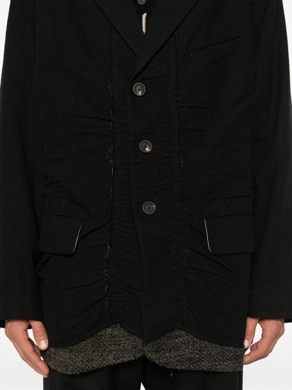 Wool Linen Tailored Jacket