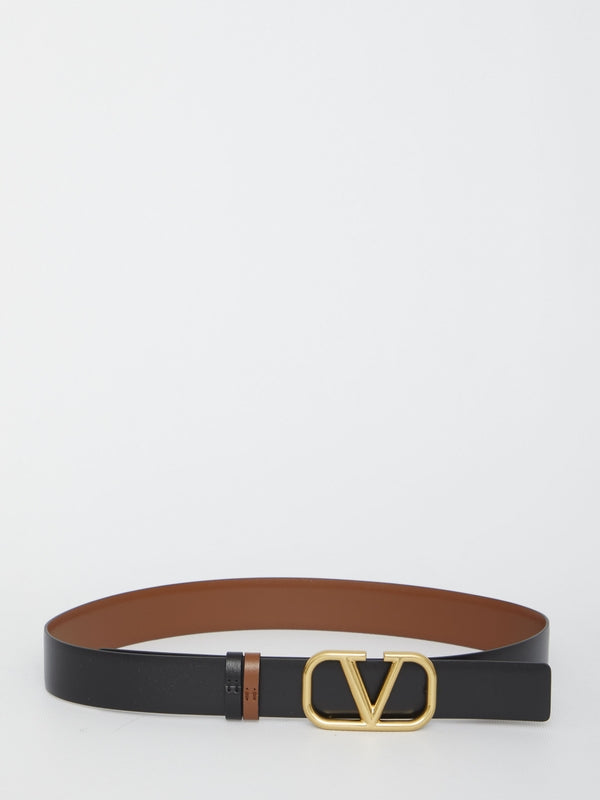 V logo reversible belt - Jente