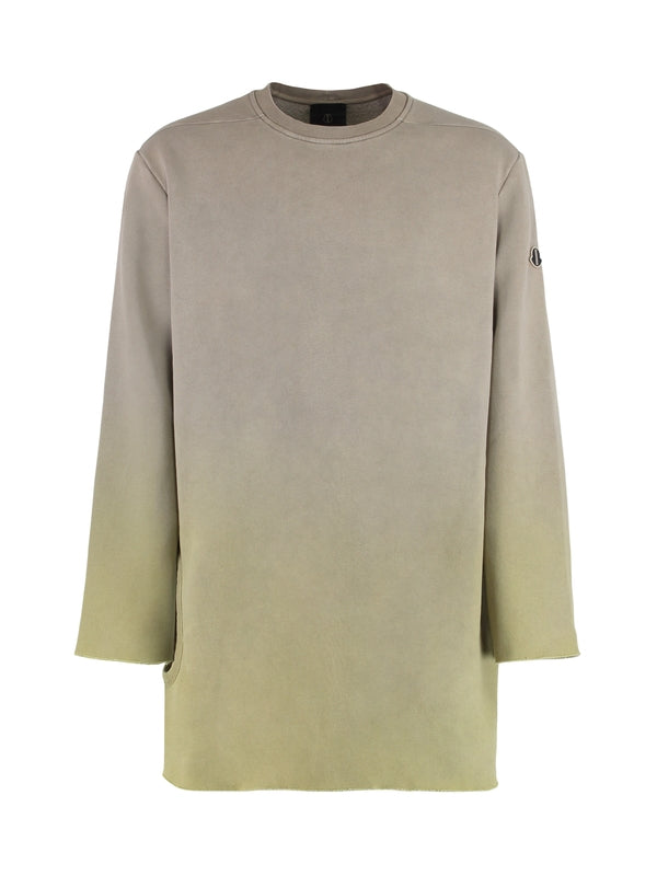 RICK OWENS Logo Patch Long-Sleeve Top