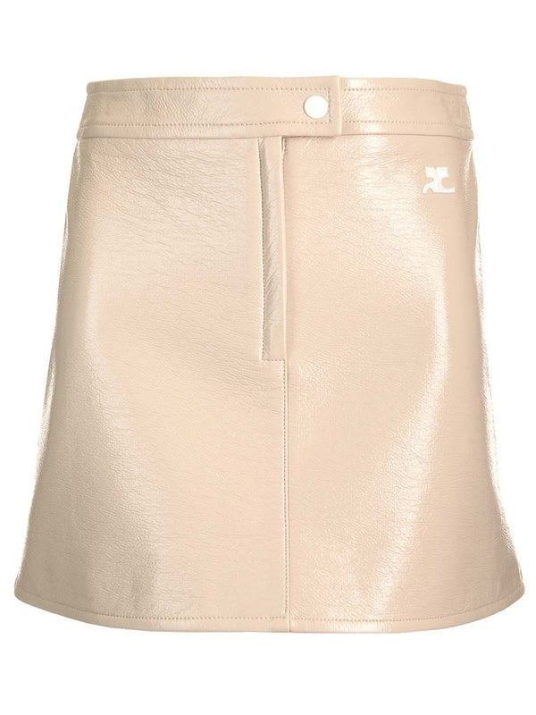 Reedition Vinyl Mini Skirt