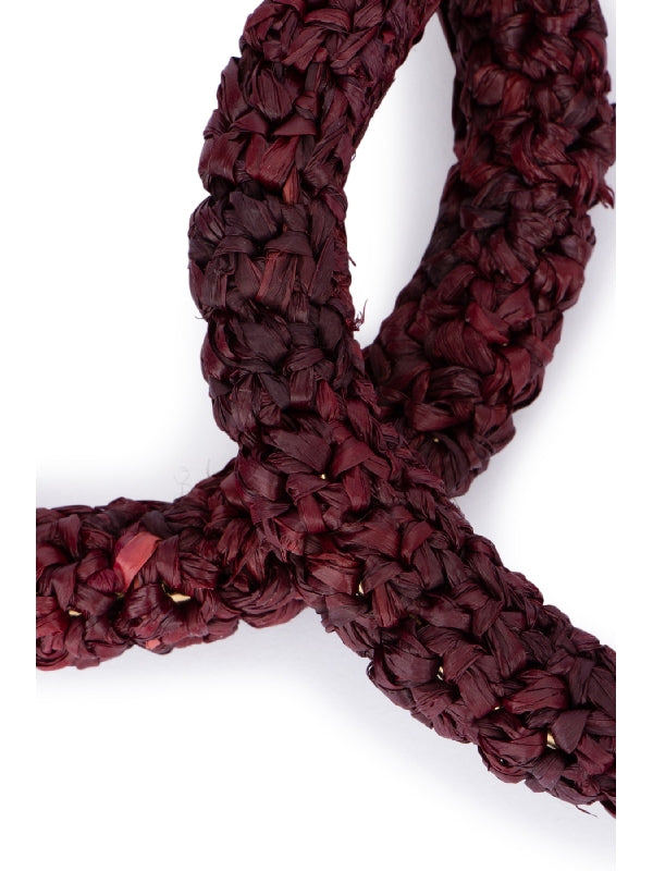 Raffia Hoop Earrings