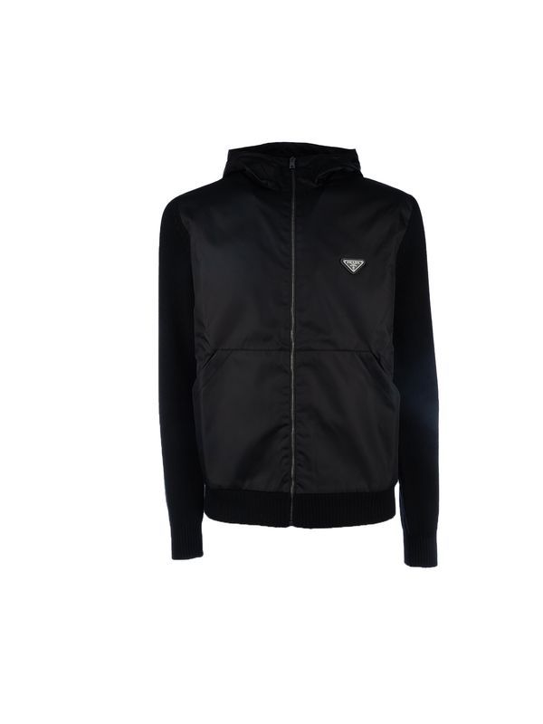 Triangle Logo Wool Cashmere Jacket