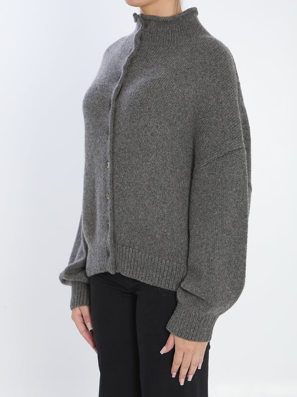 Khaite Grey Cardigans