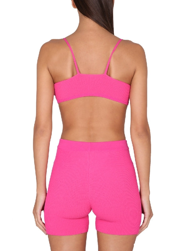 Pralu Logo Strap Bra Top