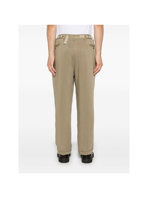 Pin Tuck Belt Detail Pants