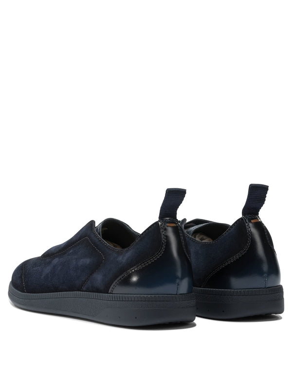 Santoni Blue Low Top Sneakers