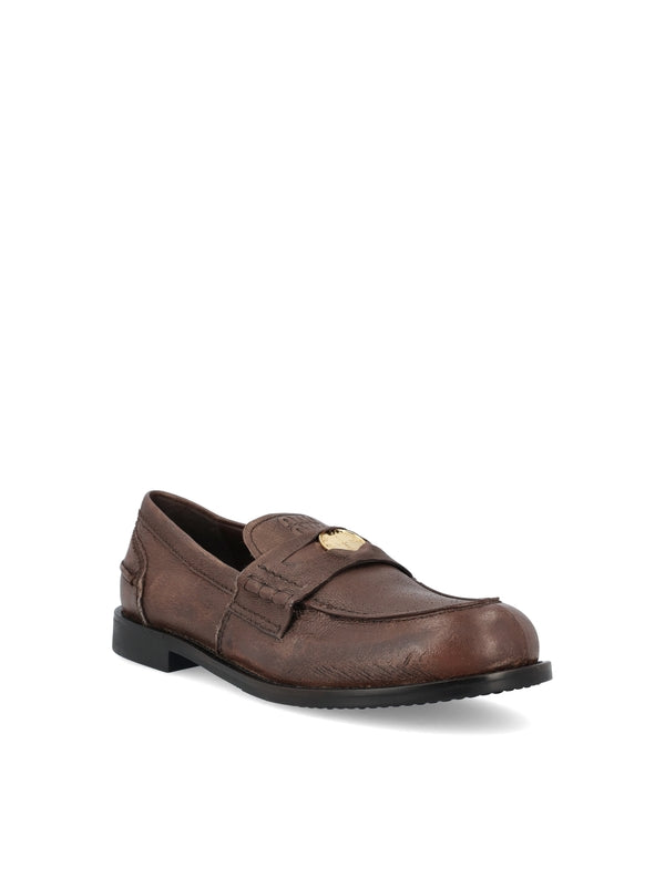 Vintage Leather Penny Loafers