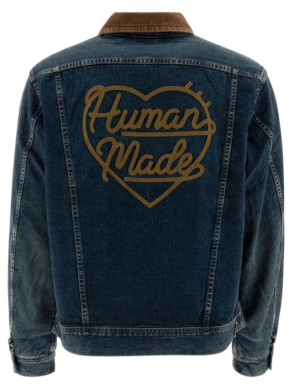 Back Logo Detail Denim Jacket