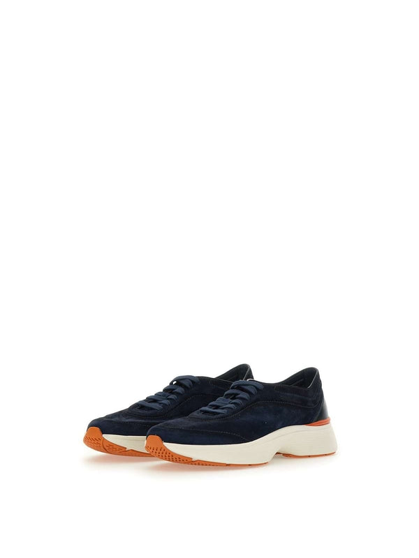 Santoni Navy Sneakers