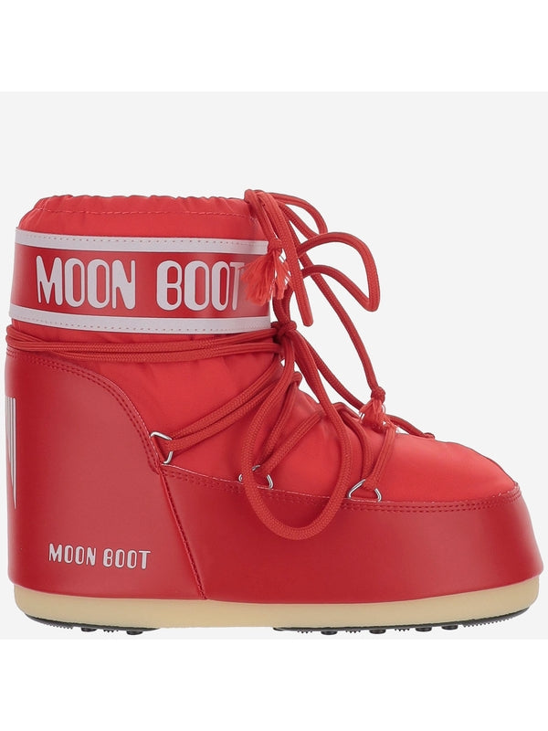 Moonboots Red Lace-Up Boots