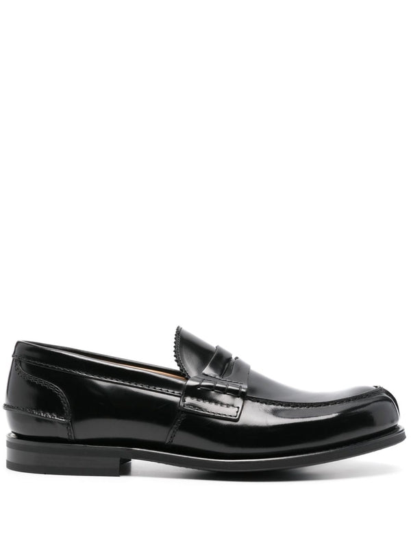 Black Calfskin Loafers