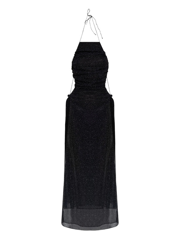 Oseree Black Long Dress