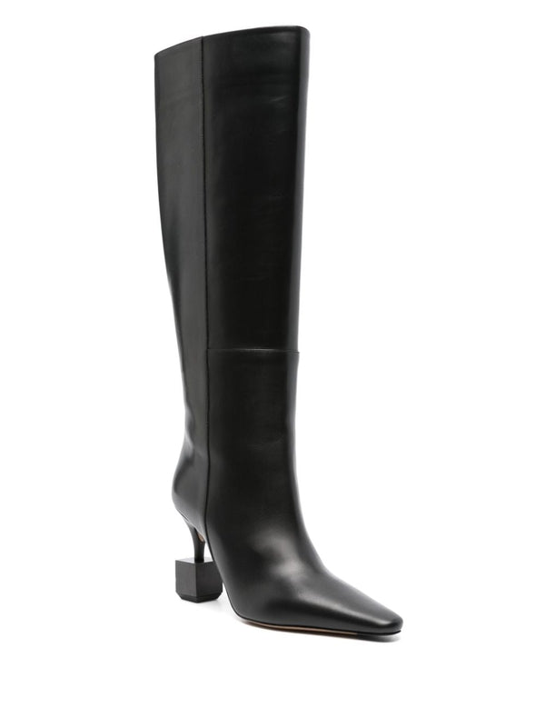 Bisou Leather High Boots