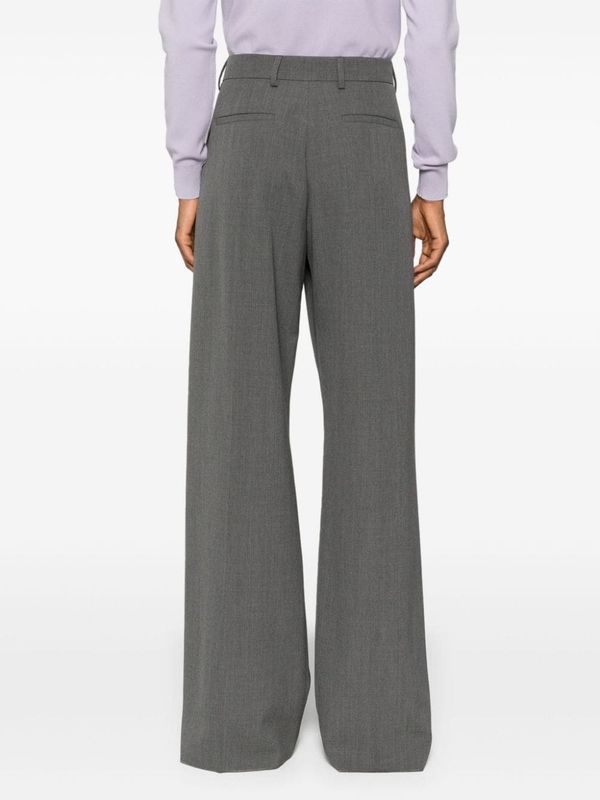 Wool Blend Tailored Pants