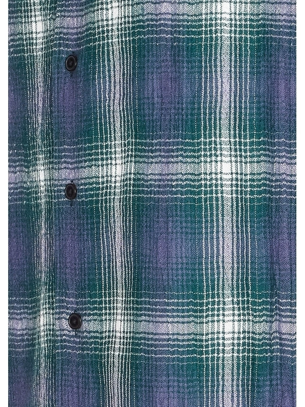 Airy Wool Check Shirts