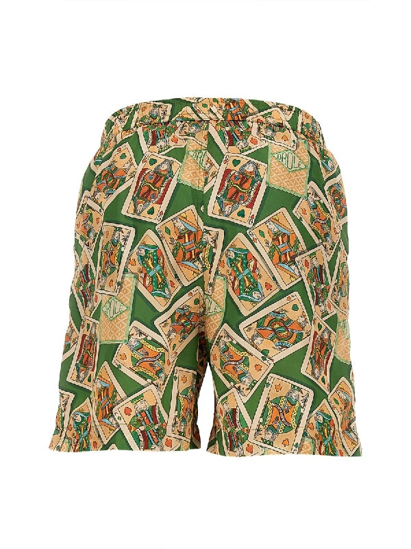 Allover Poker Card Swim Pants