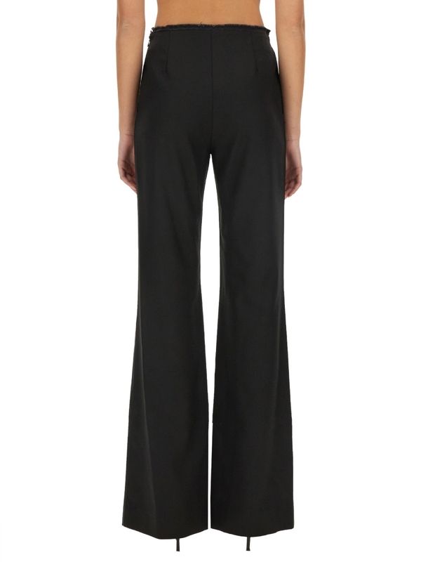 Side Zipper Flare Pants