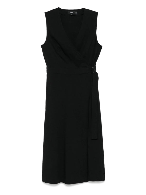 Theory Black Midi Dress
