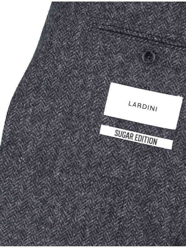 LARDINI - Boutonniere Wool Single Blazer - Jente