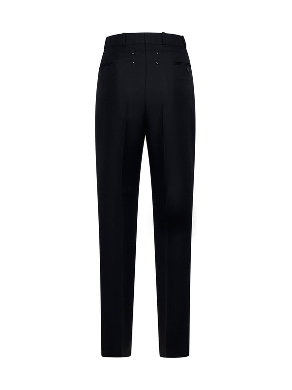 Back Stitch Wool Tailored
  Pants