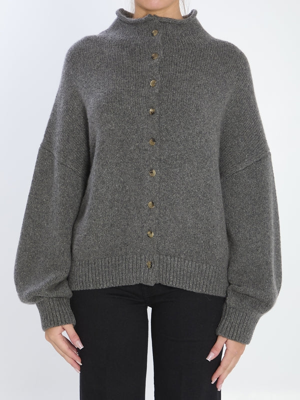 Khaite Grey Cardigans