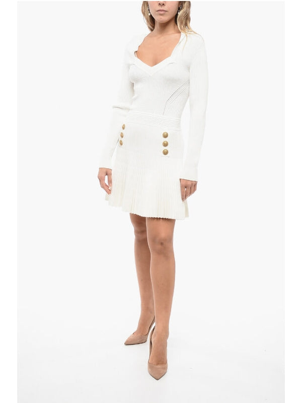 Rib Knit Flare Dress