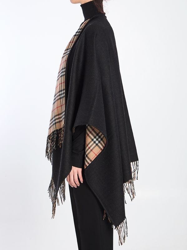 Wool Fringe Cape