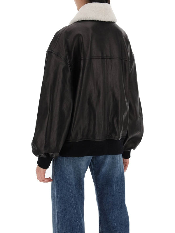 KHAITE - Shellar Leather Jacket - Jente