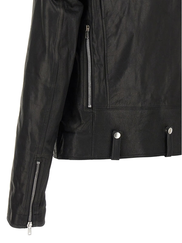 BAUHAUS STOOGES Leather Biker Jacket