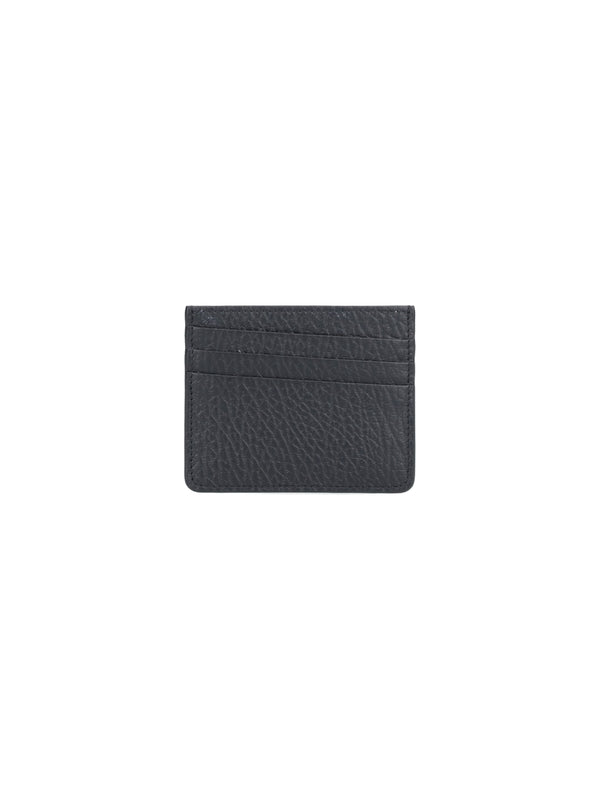 Stitch Detail Leather Card Wallet