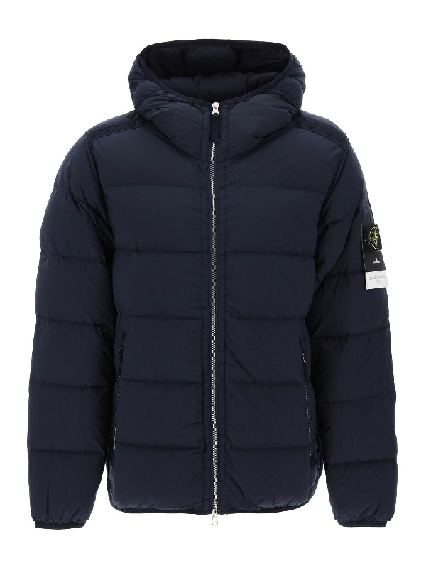 Wappen Patch Quilted Hooded Padded
  Jacket - Jente