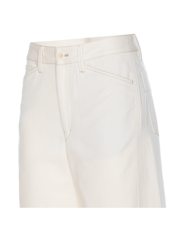 Twist Cotton Denim Pants