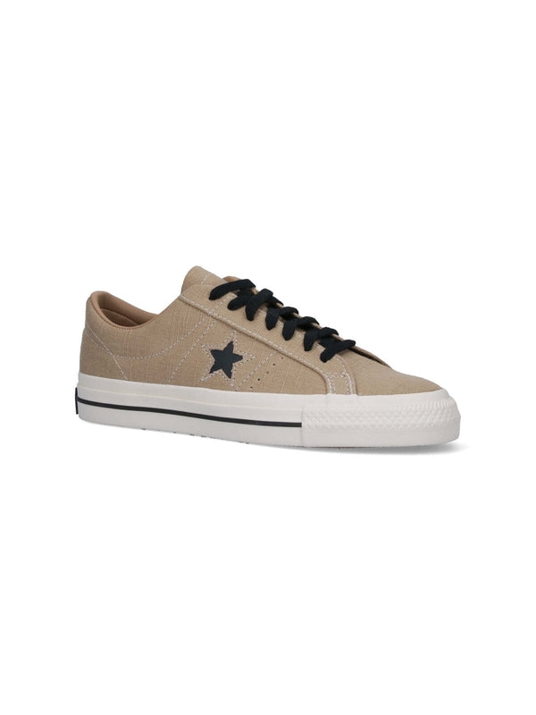 Converse Beige Low Top Sneakers