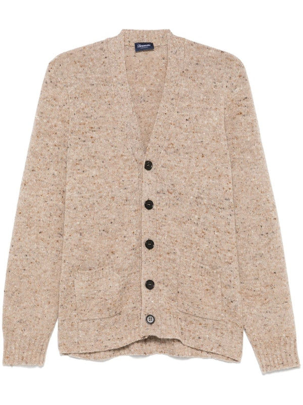 Wool Cashmere V-Neck Cardigan