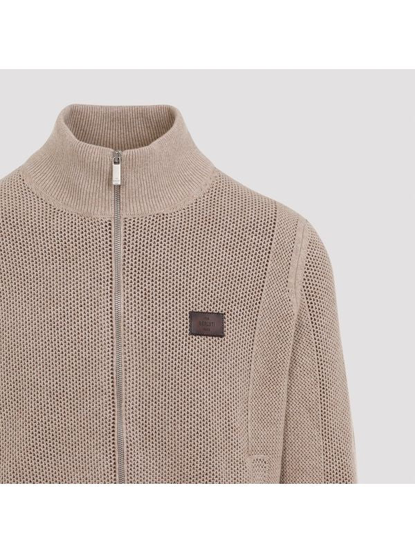 Logo Patch Wool Cashmere
  Cardigan