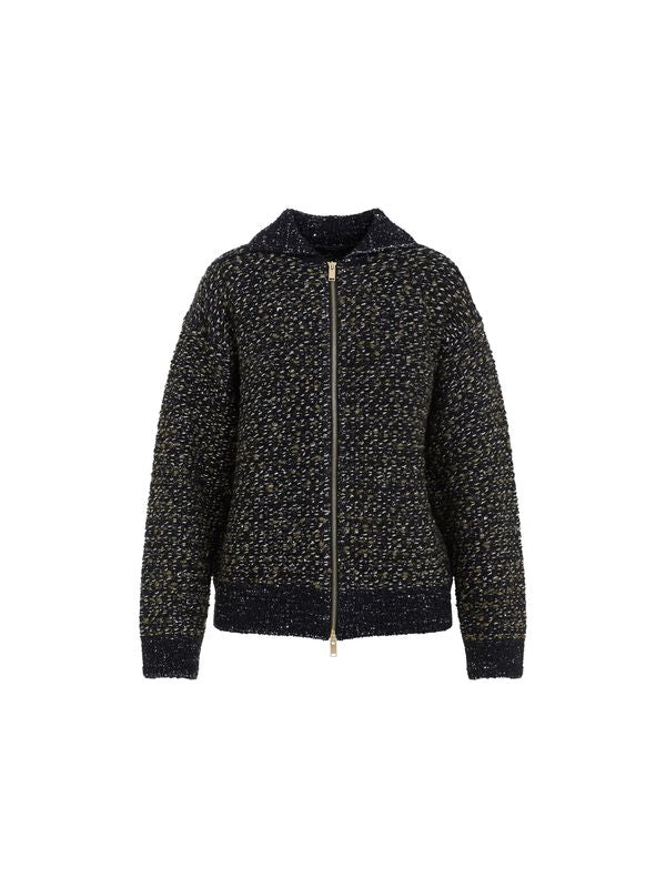 Wool Blend Zip-up Jacket