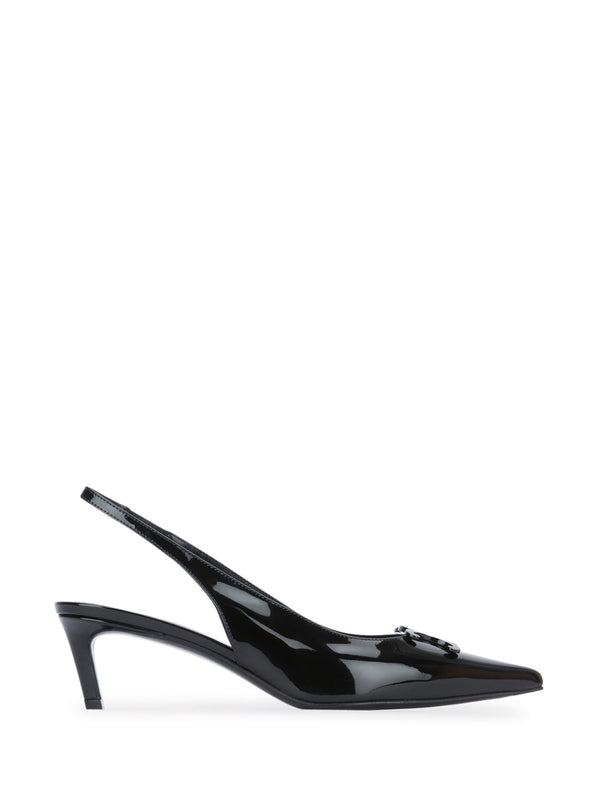 SNEAKERS 356834582C 38NO Black Slingback Heels
