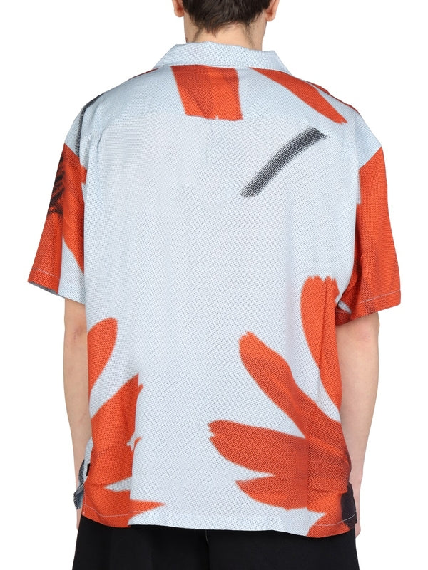 Flower Printing Short Sleeve Shirt